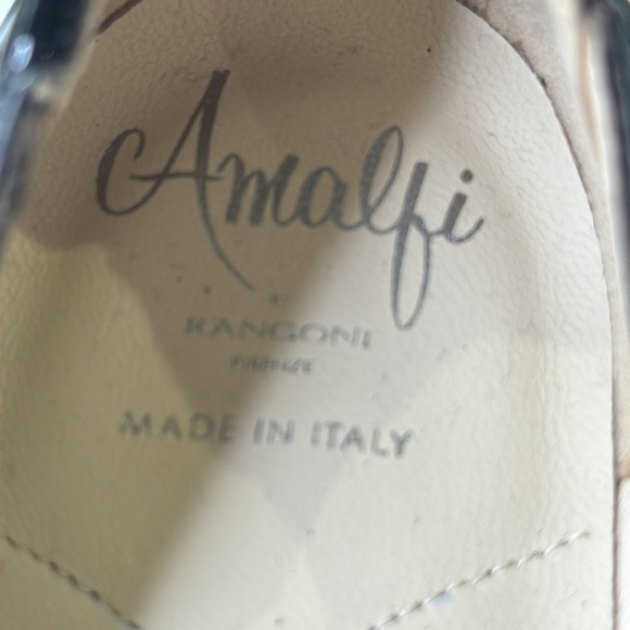 Amalfi Classic Black Patent Leather Women's heeled Loafer Shoe - Picture 9 of 11